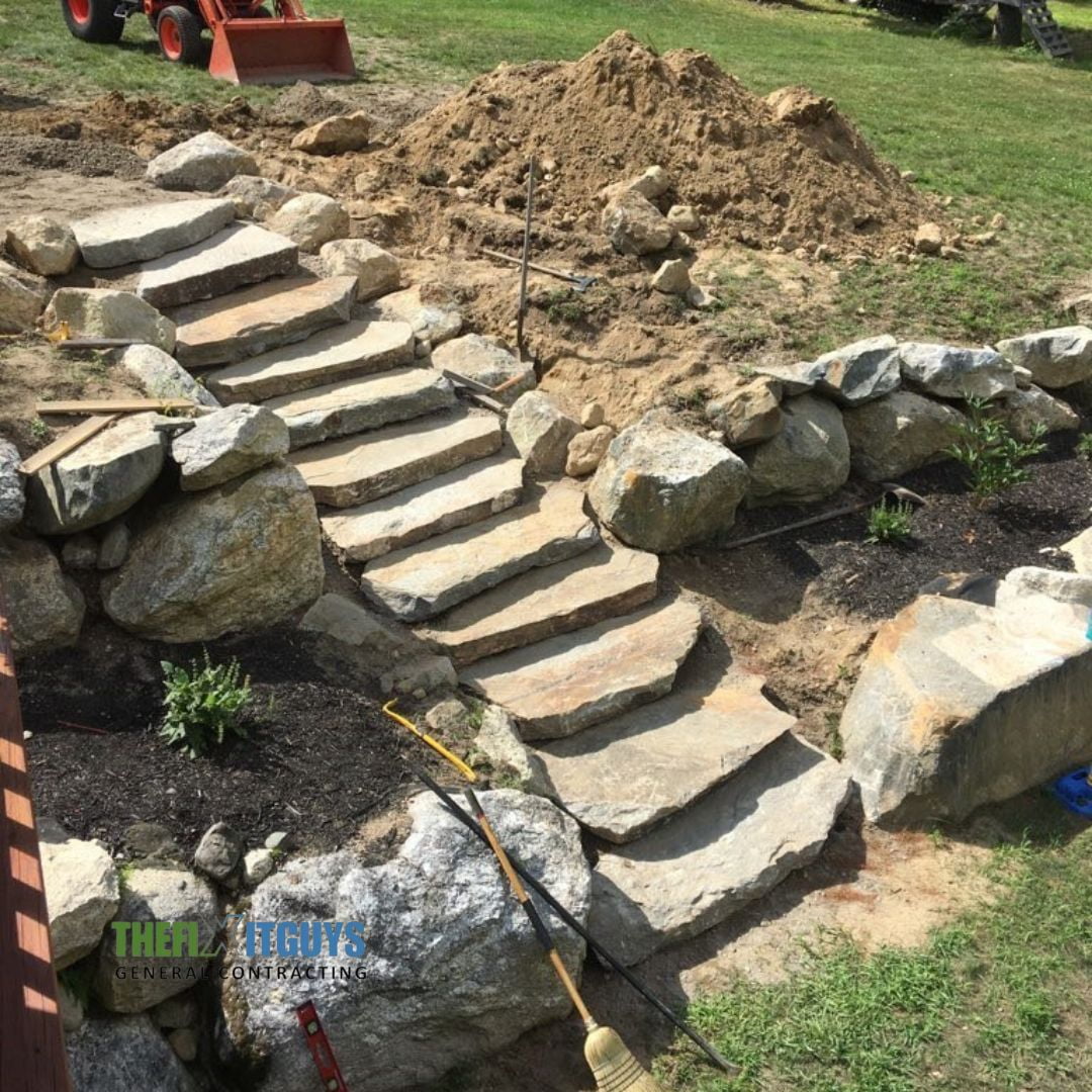 natural stone steps