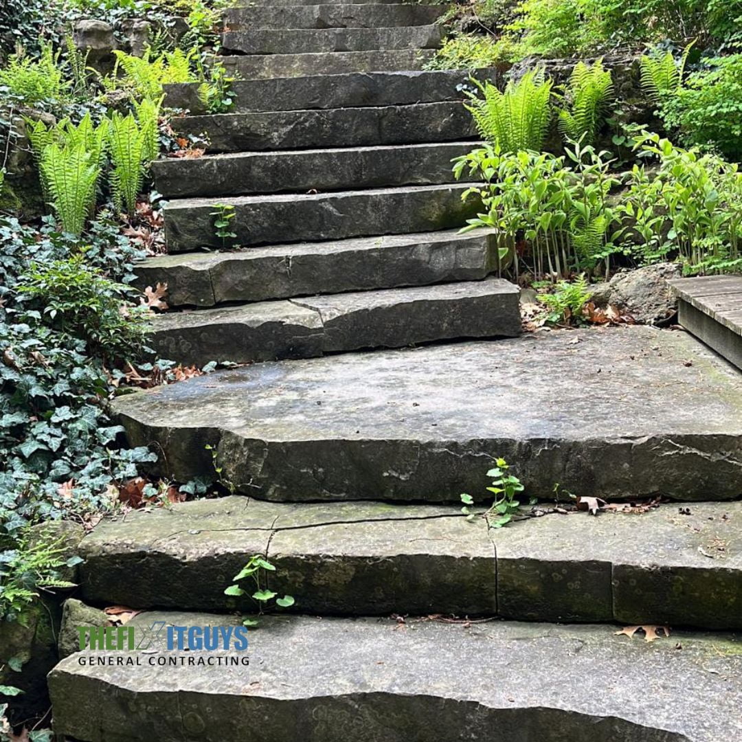 thefixitguys natural stone steps installation in toronto 2