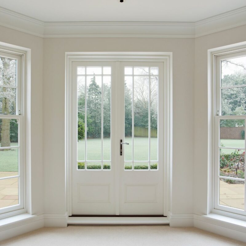 convert boring windows into french doors