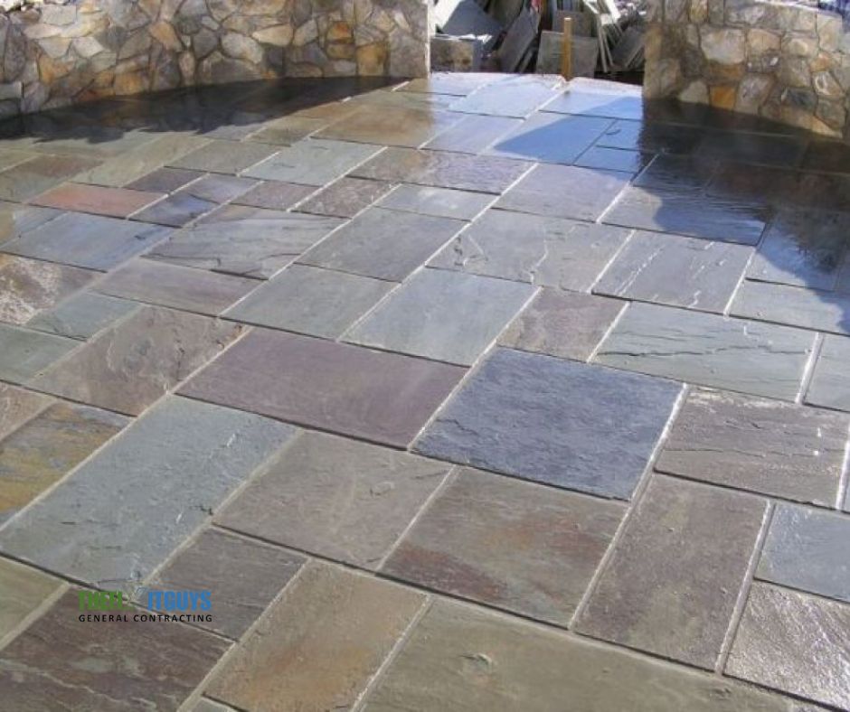 thefixitguys flagstone installation project in gta