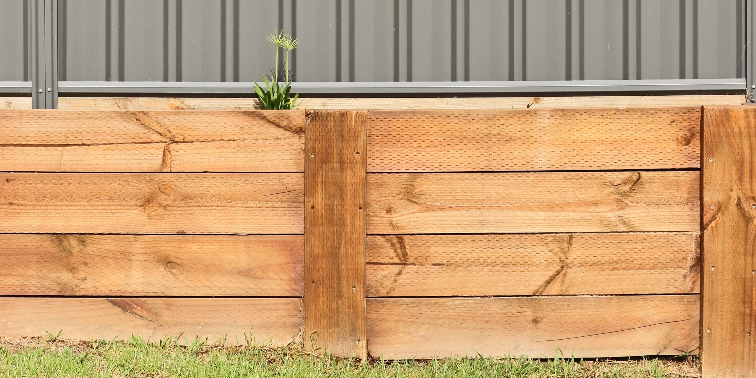 Pressure Treated Wood Retaining Walls